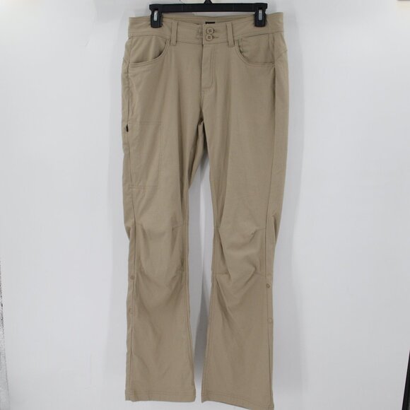 Prana Halle II Pants Womens 8 Regular Standard Fit UPF 50+ Roll Up Hem bootcut - Picture 1 of 16